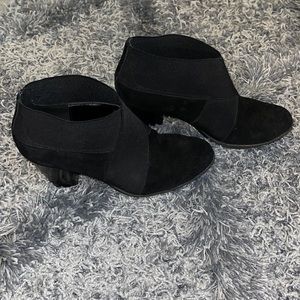 Black heeled booties